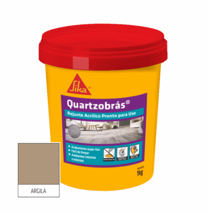 Rejunte Acrílico Argila Quartzobrás 1kg - Imagem 1