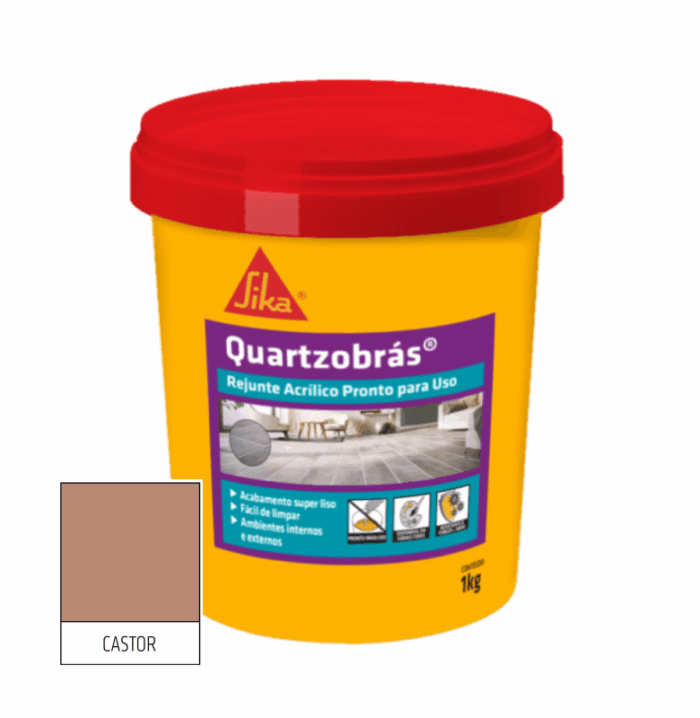 Rejunte Acrílico Castor Quartzobrás 1kg - Imagem 1
