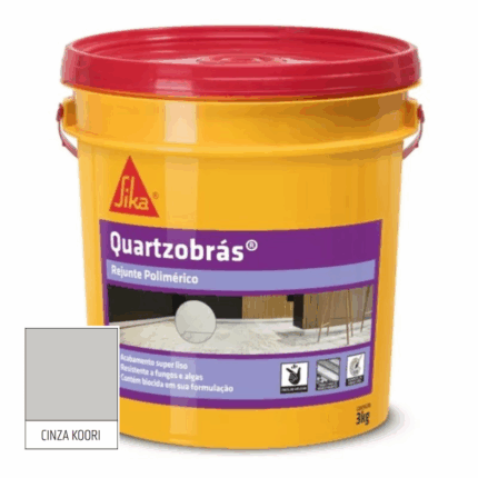 Rejunte Polimérico Quartzobrás Cinza Koori 3kg