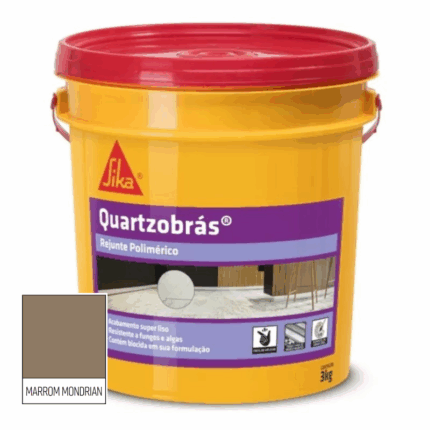 Rejunte Polimérico Quartzobrás Marrom Mondrian 3kg
