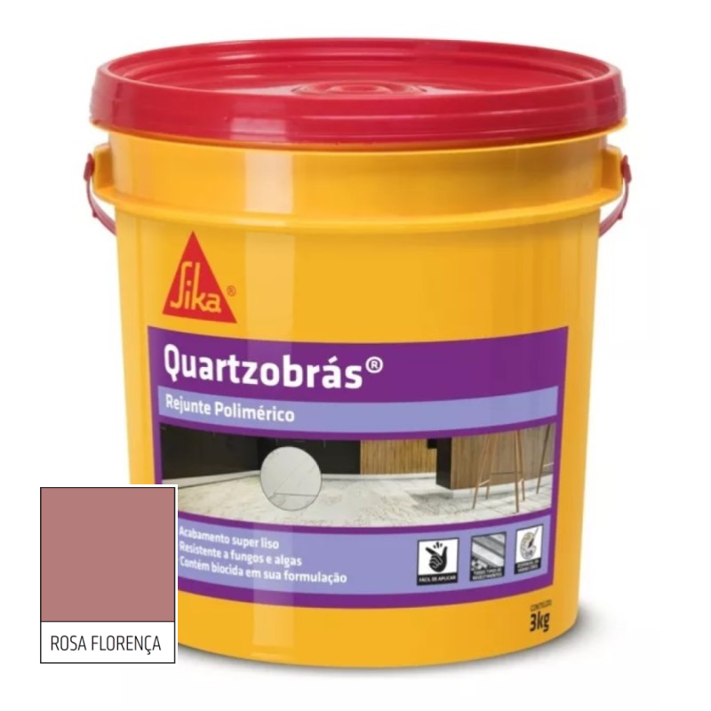 Rejunte Polimérico Quartzobrás – Rosa Florença 3kg